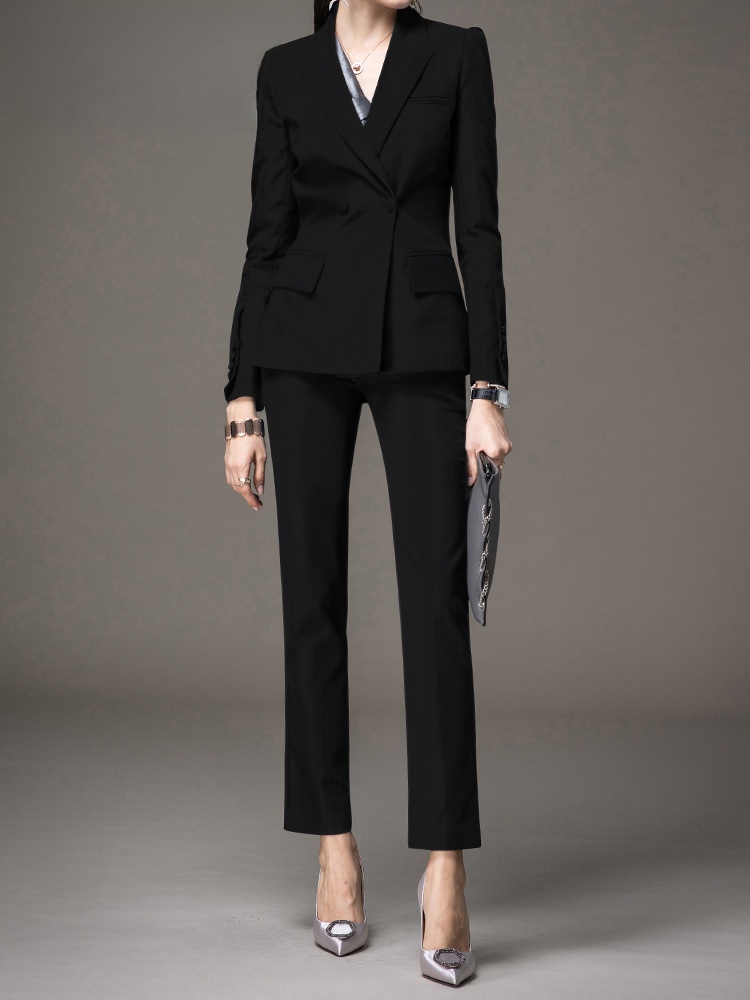 Women Formal Wear Black - Professional Black Suit Set for Women