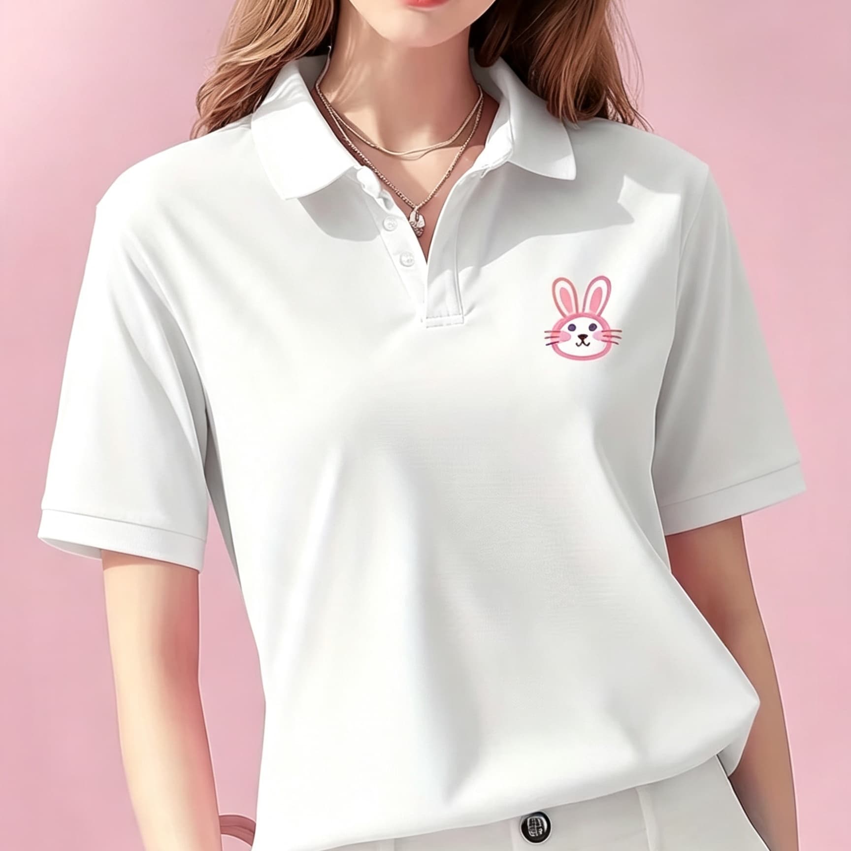 Women Formal Wear Black - Unisex Black Lapel Collar Polo Shirt