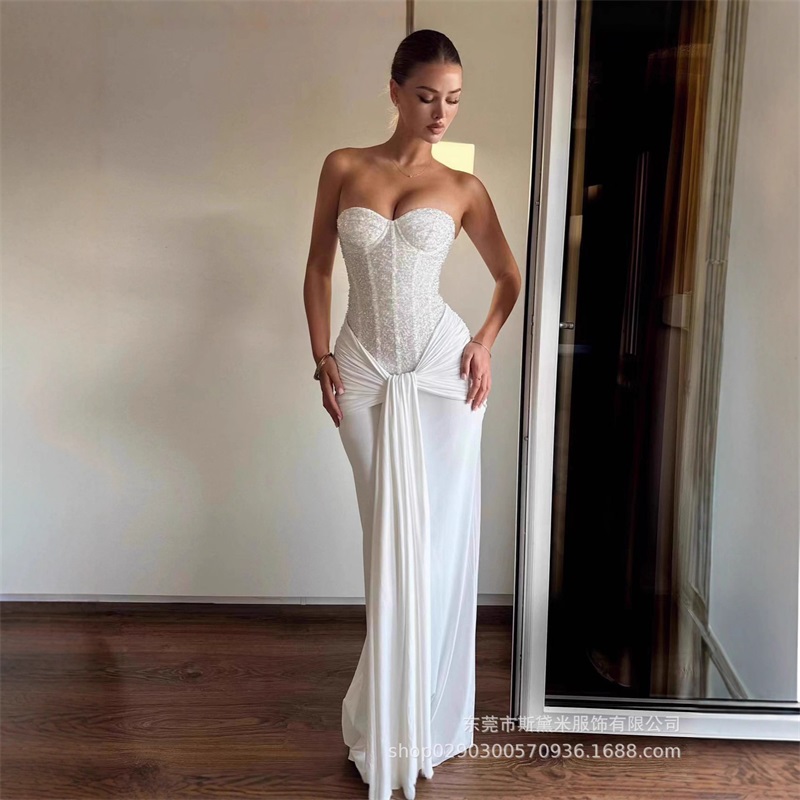 Glitter Sequins Women Prom Dre - огляд і ціна Formal Wear Gowns For Women
