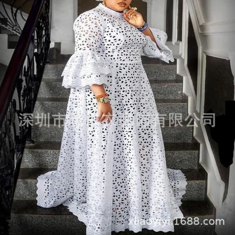 White Dress Women Flare Sleeve - огляд і ціна Formal Wear Gowns For Women