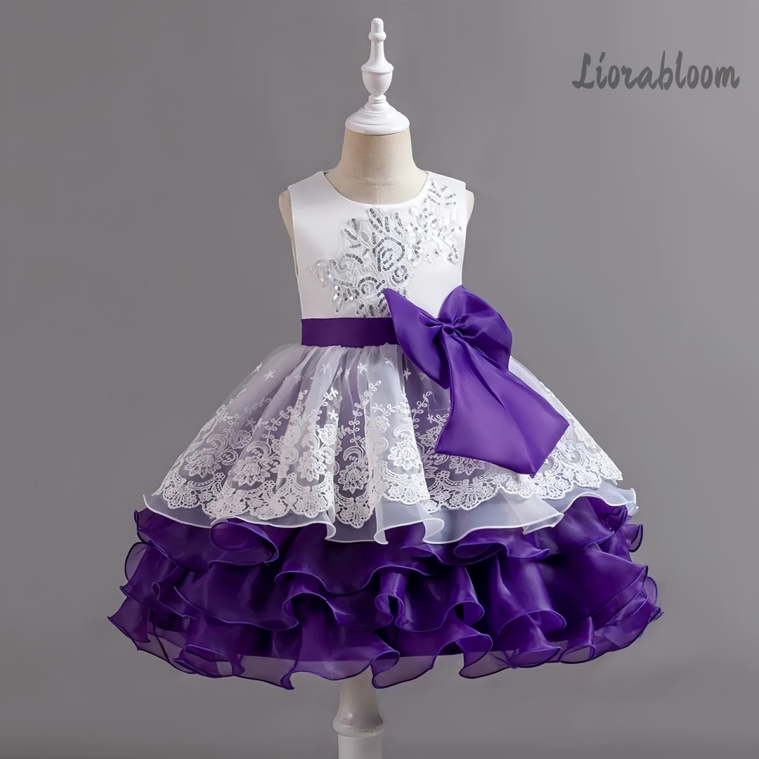 Girls' Dress With Large Bow Sl - огляд і ціна Formal Wear Gowns For Women