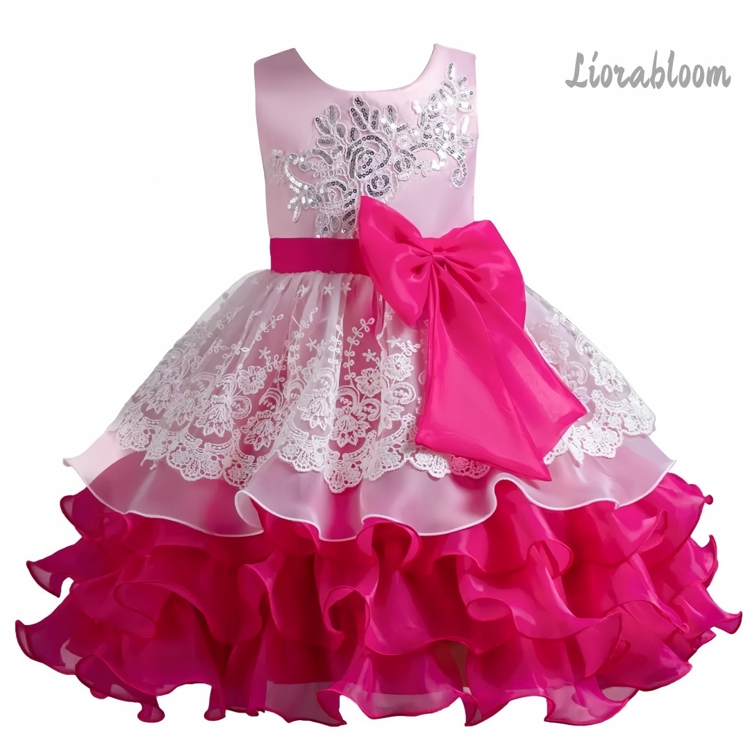 Girls' Dress With Large Bow Sl - огляд і ціна Formal Wear Gowns For Women