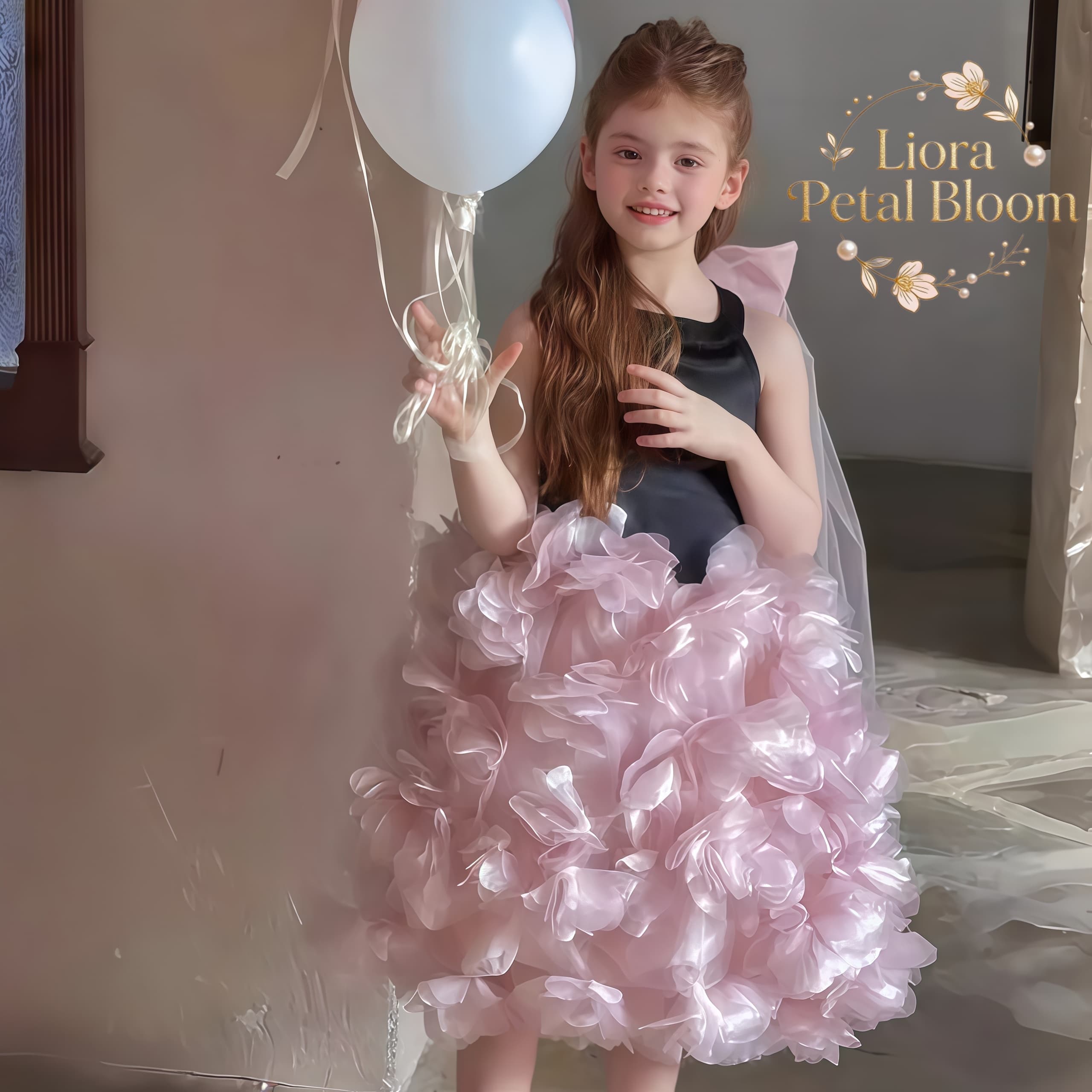 Girls' Black Floral Tulle Dres - огляд і ціна Women Formal Wear Black