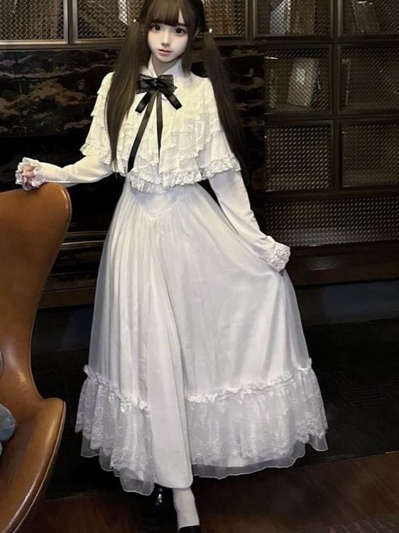 Japanese Short Sleeve Bow Lace - огляд і ціна Formal Women'S Wear
