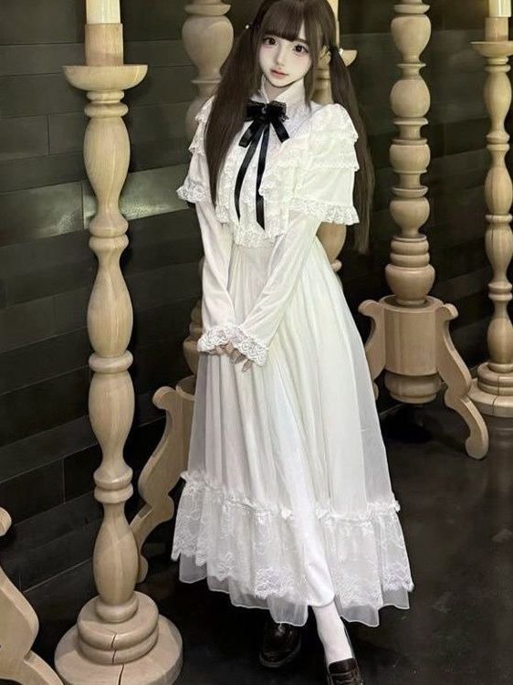 Japanese Short Sleeve Bow Lace - огляд і ціна Formal Women'S Wear