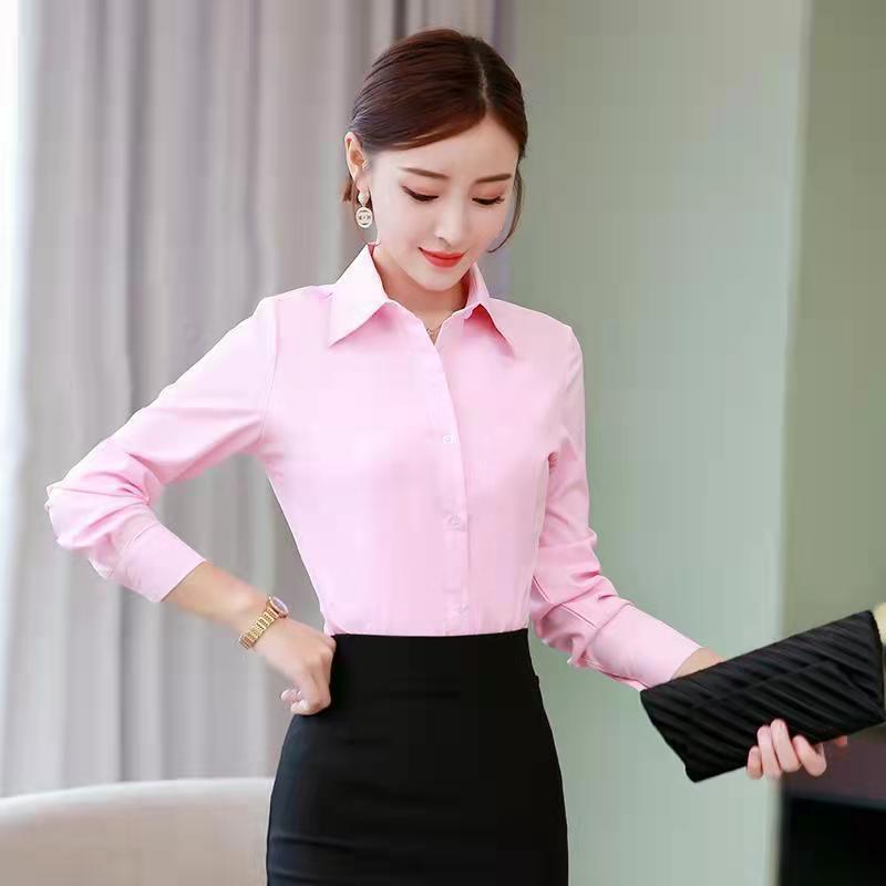 Korean Slim Black White Blouse - огляд і ціна Women Formal Wear Black