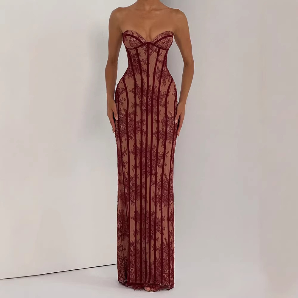 Strapless Bodycon Maxi Dress f - огляд і ціна Formal Women'S Wear