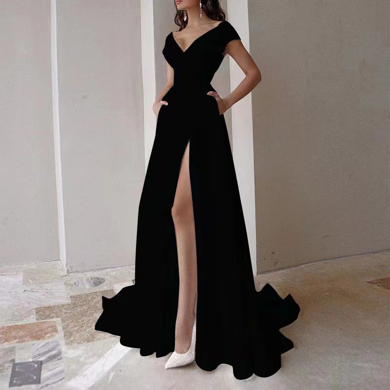 New Elegant Floor Length Lady  - огляд і ціна Women Formal Wear Black